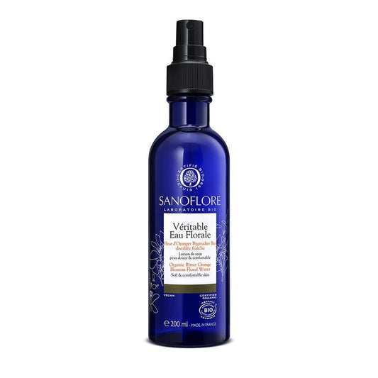 Sanoflore Eaux Florales Organic Bitter Orange Blossom Floral Water Softening Toner 200ml (6.76fl oz) - FrenchBeautyHub