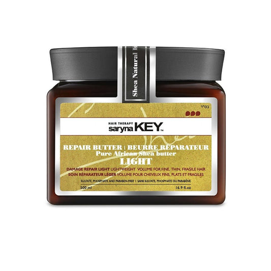 Saryna Key Damage Repair Pure African Shea Butter light repairing butter 500ml (16.90fl oz) - FrenchBeautyHub