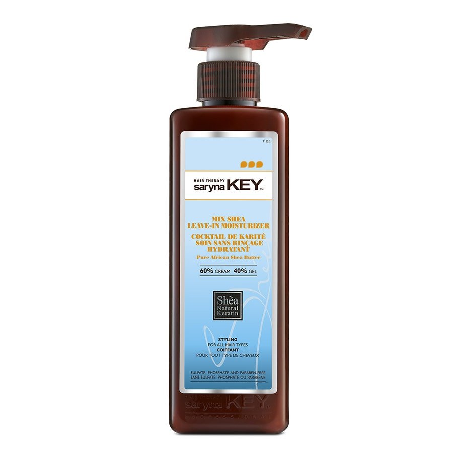 Saryna Key Pure Shea Cocktail Leave - In Moisturizing Treatment 60% / 40% Styling African Shea Butter 300ml (10.14fl oz) - FrenchBeautyHub
