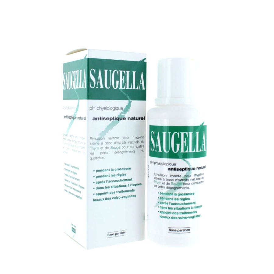 Saugella Antiseptic Solution Bottle 250ml (8.45fl oz) - FrenchBeautyHub