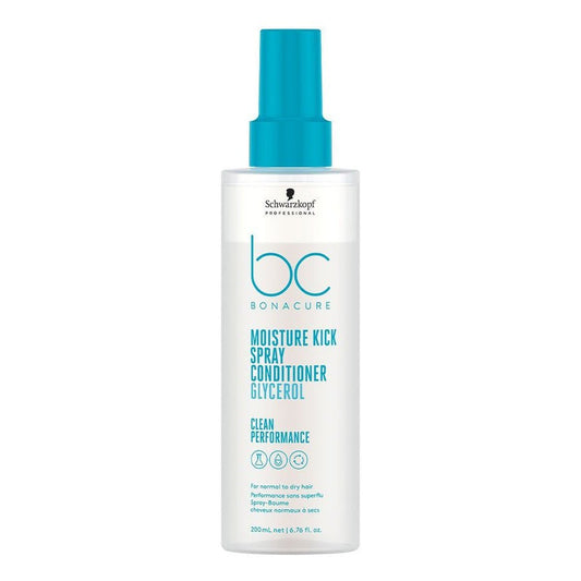 Schwarzkopf Professional BC Bonacure Hyaluronic Moisture Kick Spray - Balm for Dry Hair for normal to dry hair 200ml (6.76fl oz) - FrenchBeautyHub