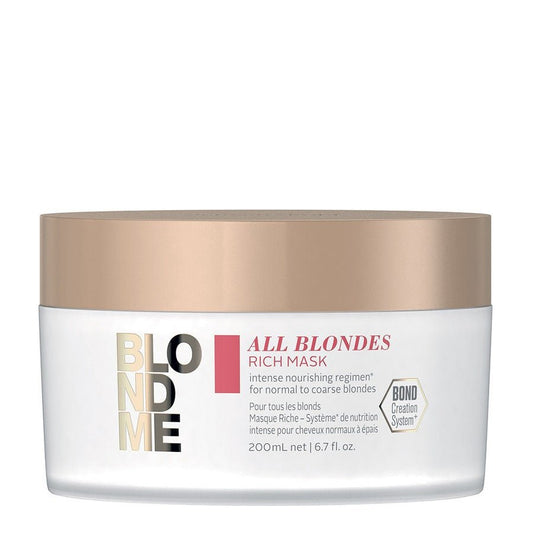 Schwarzkopf Professional Blond Me Rich Masks 200ml (6.76fl oz) - FrenchBeautyHub