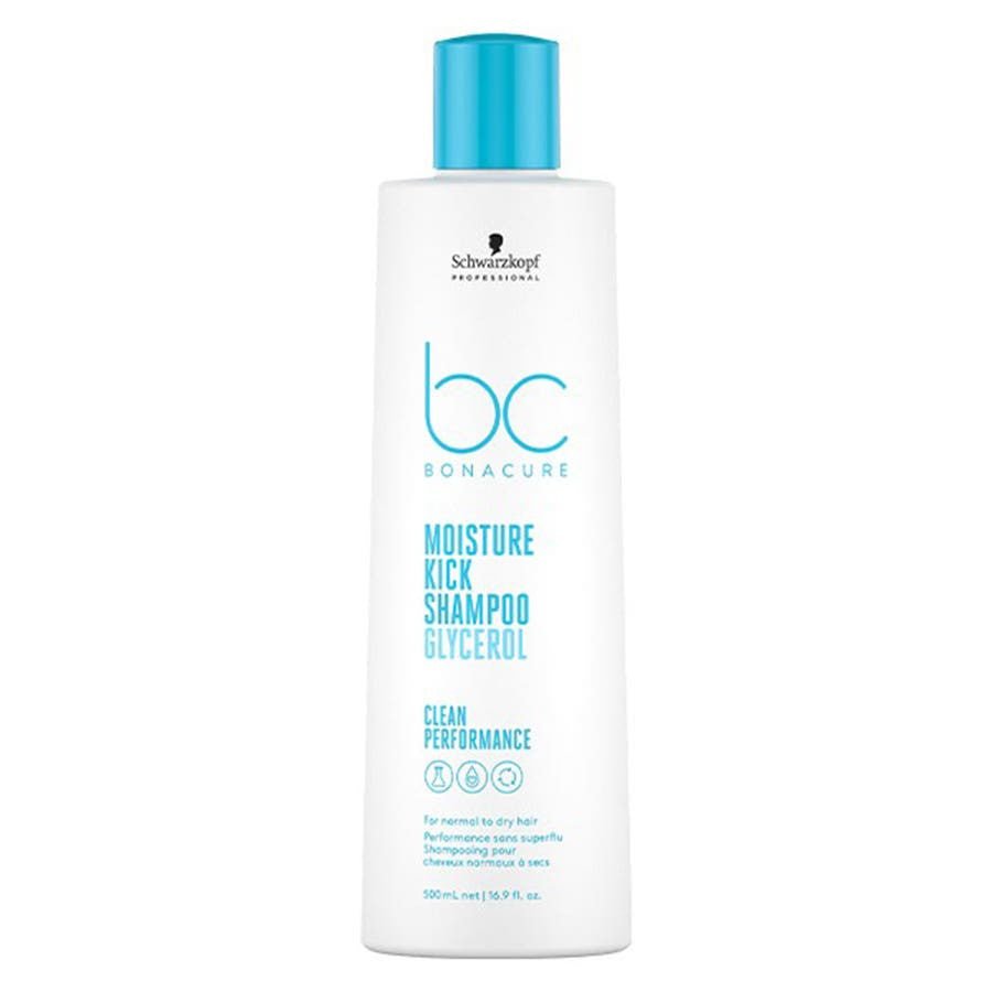 Schwarzkopf Professional Hyaluronic Moisture Kick Glycerol Shampoo BC Bonacure Normal to dry hair 500ml (16.90fl oz) - FrenchBeautyHub