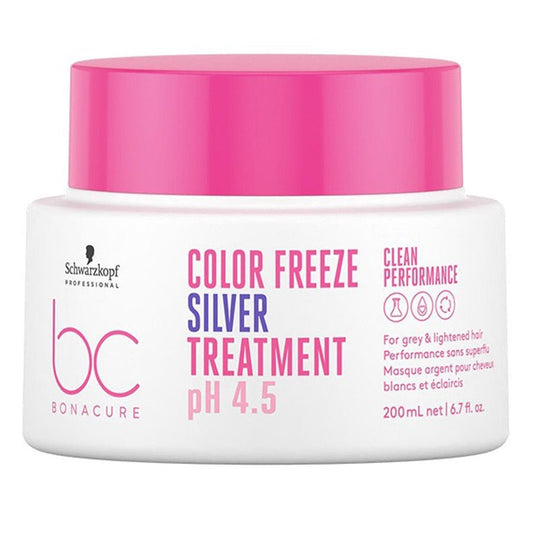 Schwarzkopf Professional PH 4.5 Color Freeze Masks BC Bonacure White and lightened hair 200ml (6.76fl oz) - FrenchBeautyHub
