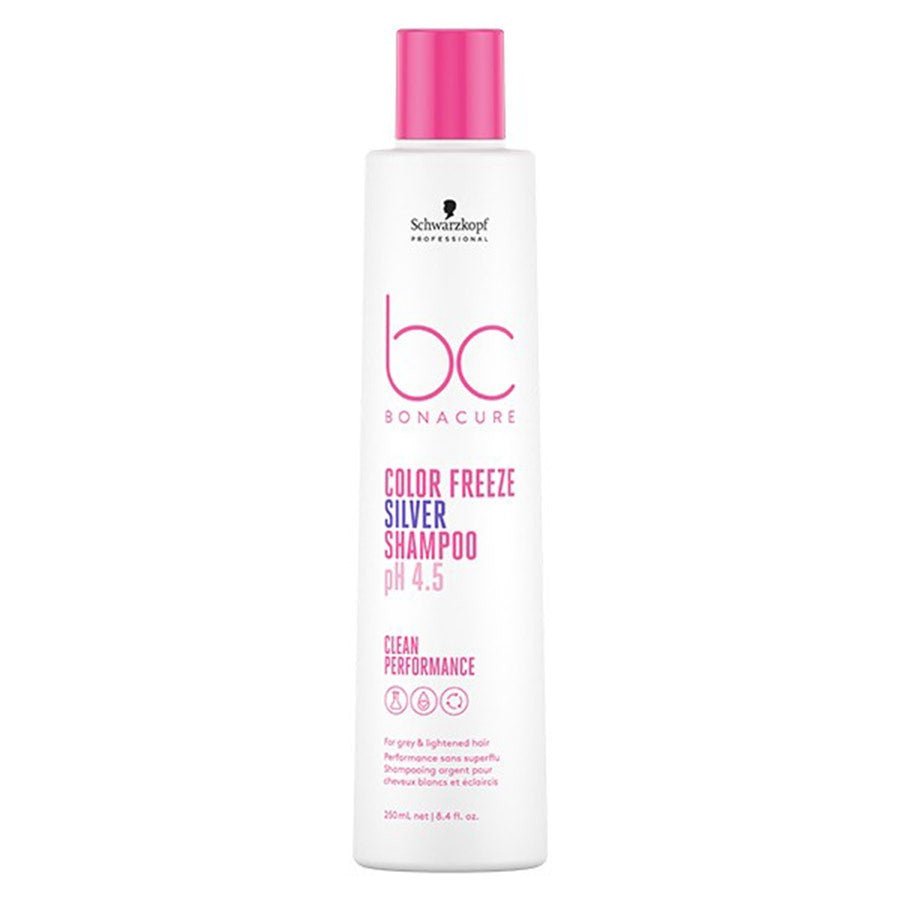 Schwarzkopf Professional PH 4.5 Color Freeze Shampoos BC Bonacure White and lightened hair 250ml (8.45fl oz) - FrenchBeautyHub