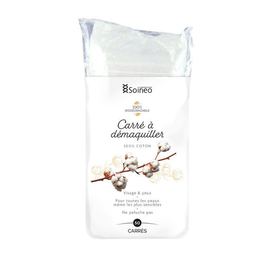 Soineo CARRES Makeup Remover Squares x50 - FrenchBeautyHub
