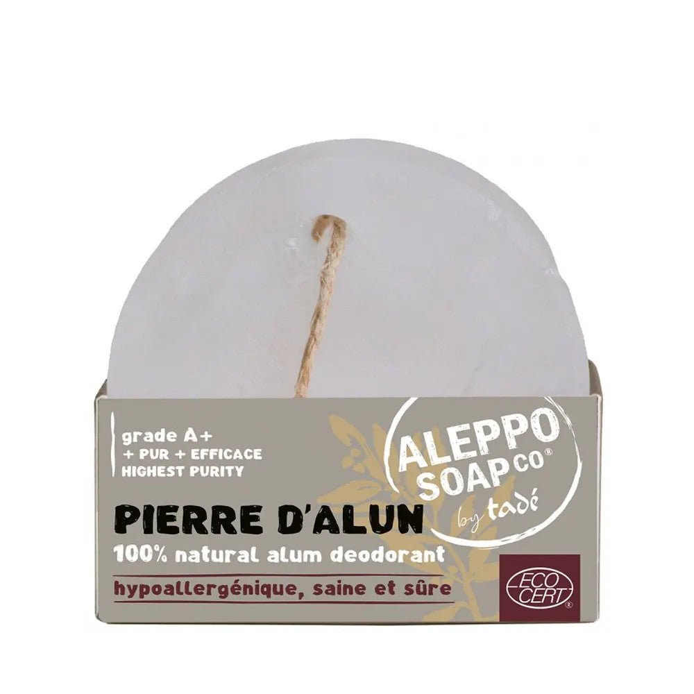 Tadé Alum Stone 100g (3.52 oz) - Pure Potassium Alum for Regulating Perspiration and Razor Burn - FrenchBeautyHub