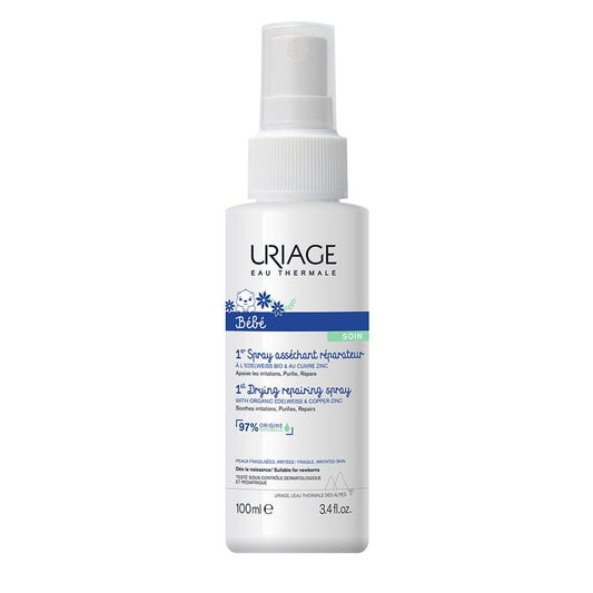 Uriage Bébé 1st Repairing Drying Spray 100ml (3.38fl oz) - FrenchBeautyHub
