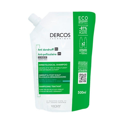 Vichy Dercos Anti - Dandruff DS Shampoo for Normal to Oily Hair - FrenchBeautyHub