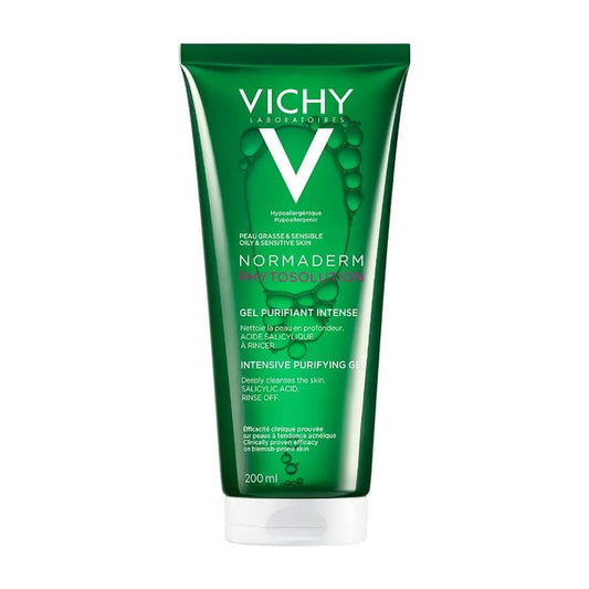 Vichy Normaderm Phytosolution Intense Purifying Gel for Acne - prone Skin 200ml (6.76 fl oz) - FrenchBeautyHub