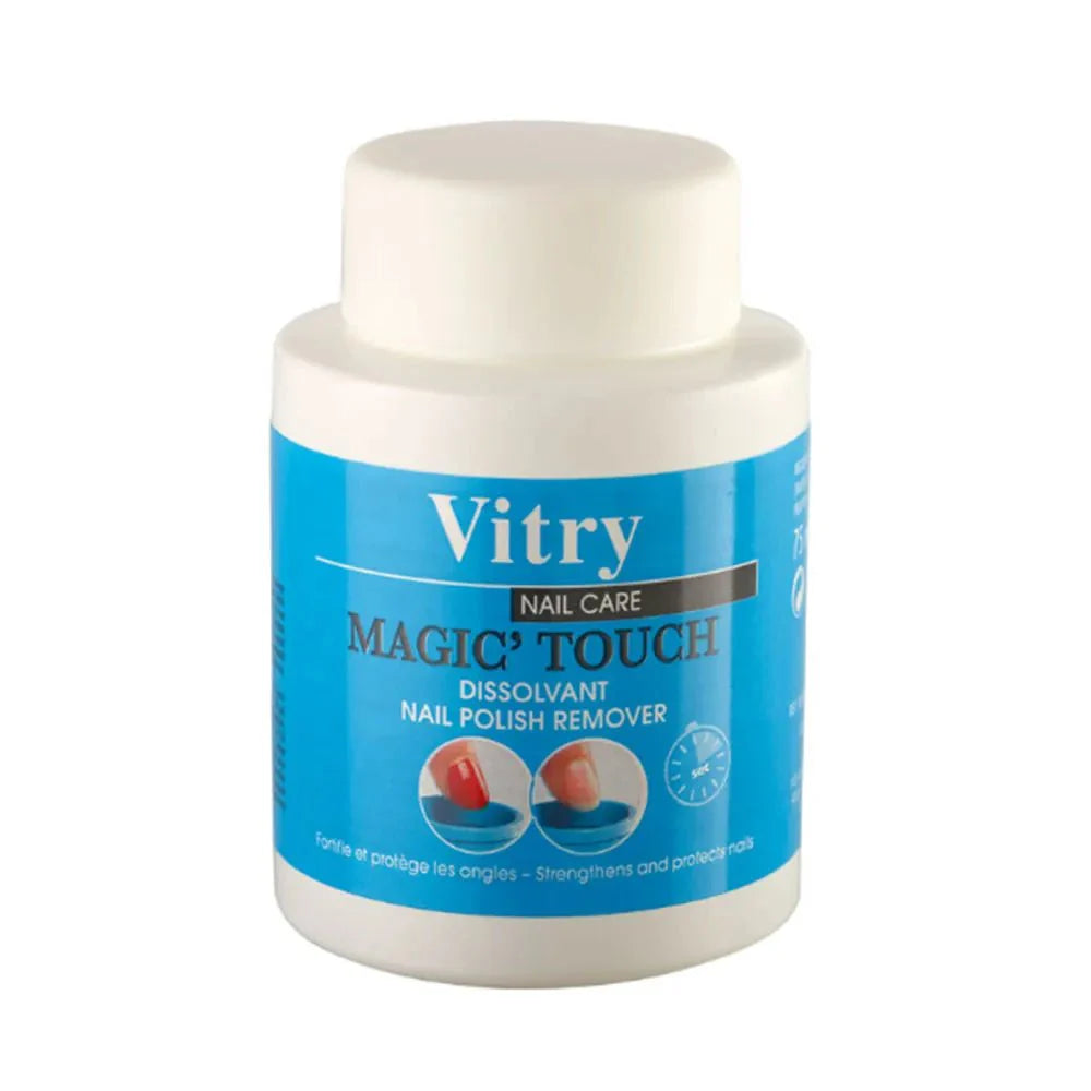 Vitry Magic Touch Cotton - Free Nail Polish Remover 75ml (0.16 fl oz) - FrenchBeautyHub