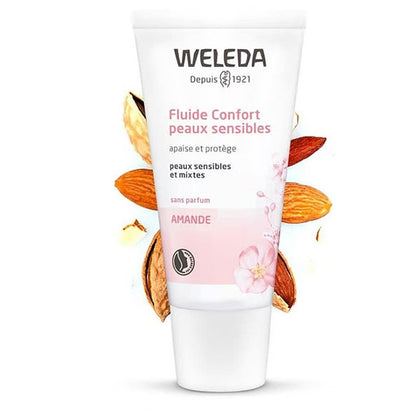 Weleda Almond Absolute Comfort Fluid for Sensitive and Combination Skin 30ml (1.01fl oz) - FrenchBeautyHub