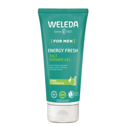 Weleda Men Energy Fresh 3 - in - 1 Shower Gel 200ml - FrenchBeautyHub