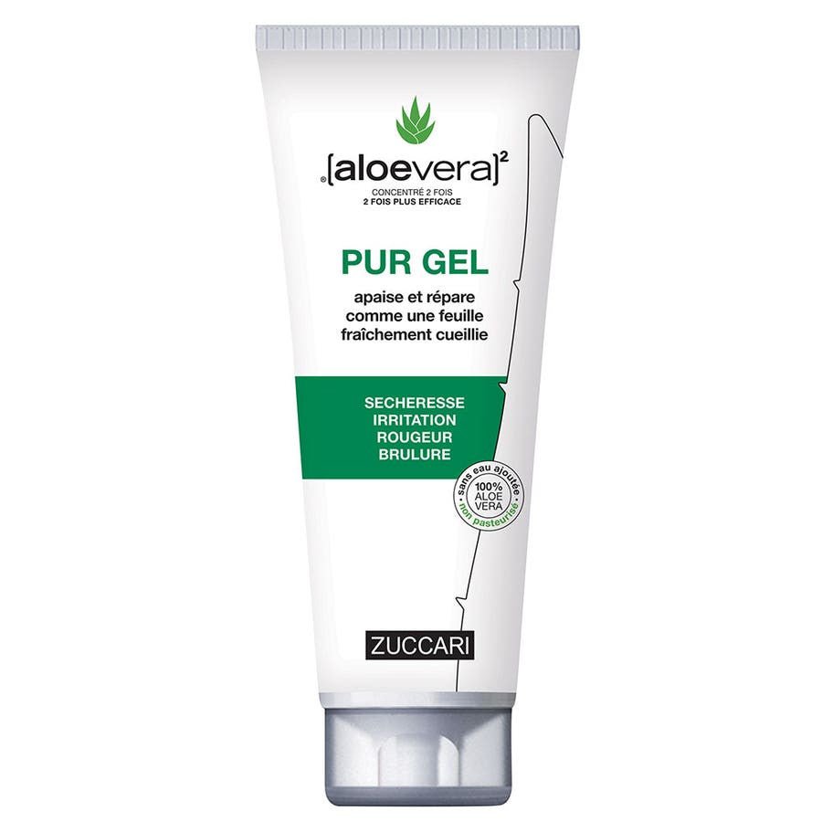 Zuccari [aloevera]2 Pur unpasteurised Aloe Vera Gel without added water 2x concentrate 200ml (6.76fl oz) - FrenchBeautyHub