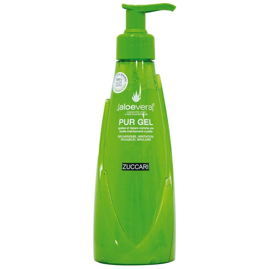 Zuccari [aloevera]2 Pur Unpasteurized Aloe Vera Gel 2x Concentrate 300ml (10.14 fl oz) - FrenchBeautyHub