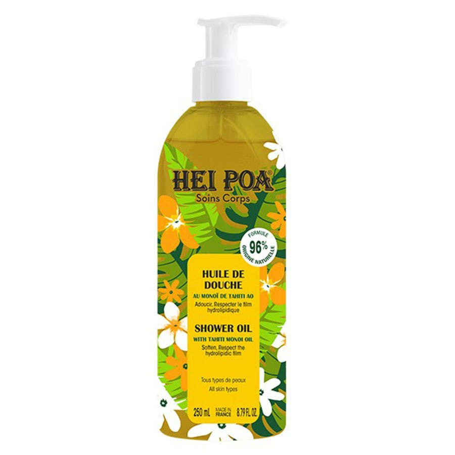 111177__53979.1721913144.1280.1280 Hei Poa Body Care Shower Oil Tahitian Monoi AO 250ml (8.45fl oz) - Image 1