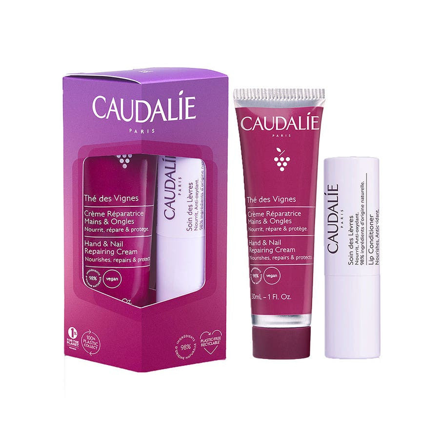 115768__89468.1722155600.1280.1280 Caudalie Winter Duo: Thé des vignes Hand & Lip care - Image 1
