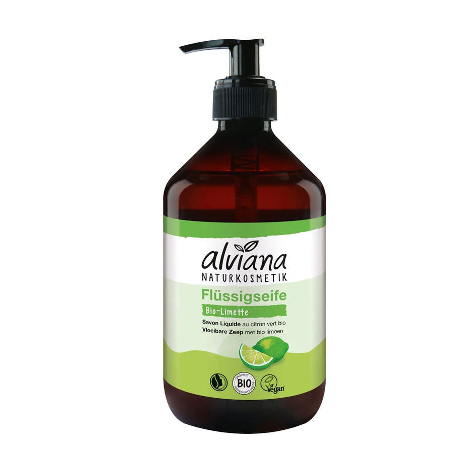 Alviana Organic Lemongrass and Lime Liquid Soap 500ml (16.90 fl oz)