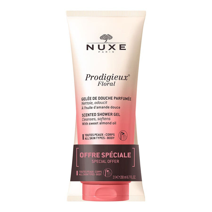 120666__44378.1721913273.1280.1280 Nuxe Prodigieux¨ Floral Shower Jelly 200ml x2 (6.76fl oz x2) - Image 1