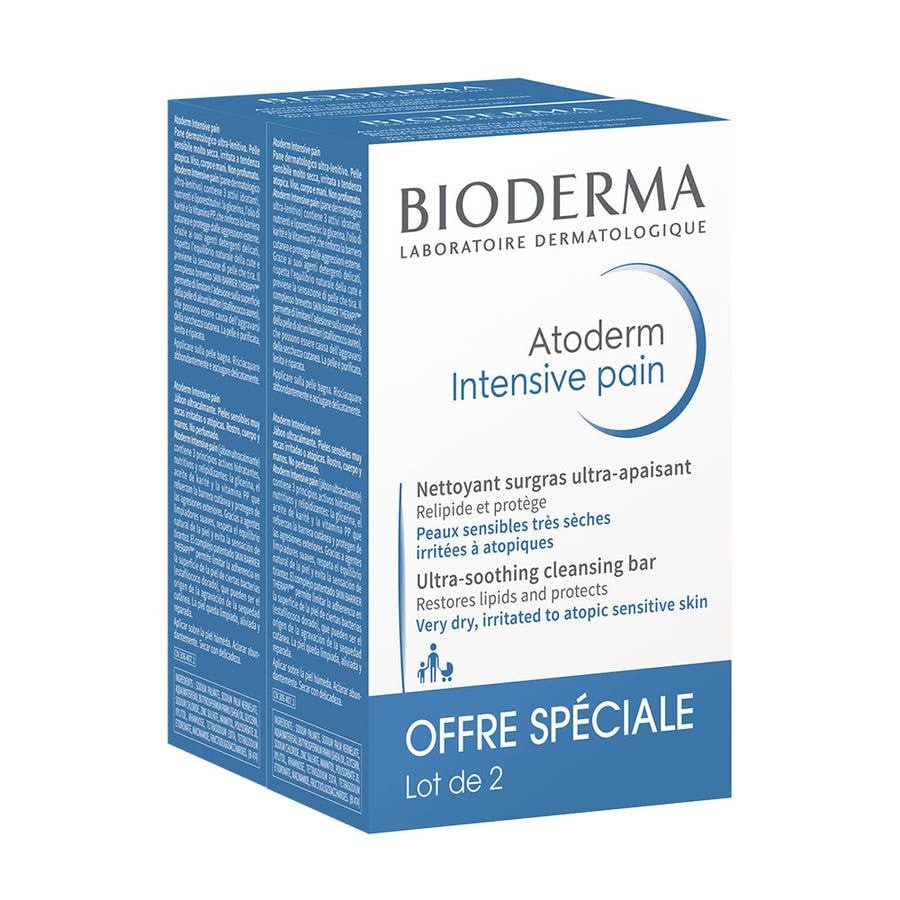 121734__76154.1721912964.1280.1280 Bioderma Atoderm Intensive Superfatted Cleansing Bar for Dry Skin 150g x2 (5.29 oz x2) - Image 1