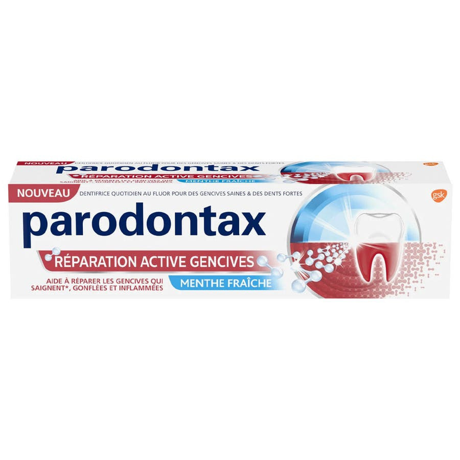132774__12575.1721818859.1280.1280 Parodontax Toothpaste Active Gum Repair Strawberry Mint 75ml x2 (2.53fl oz x2) - Image 1