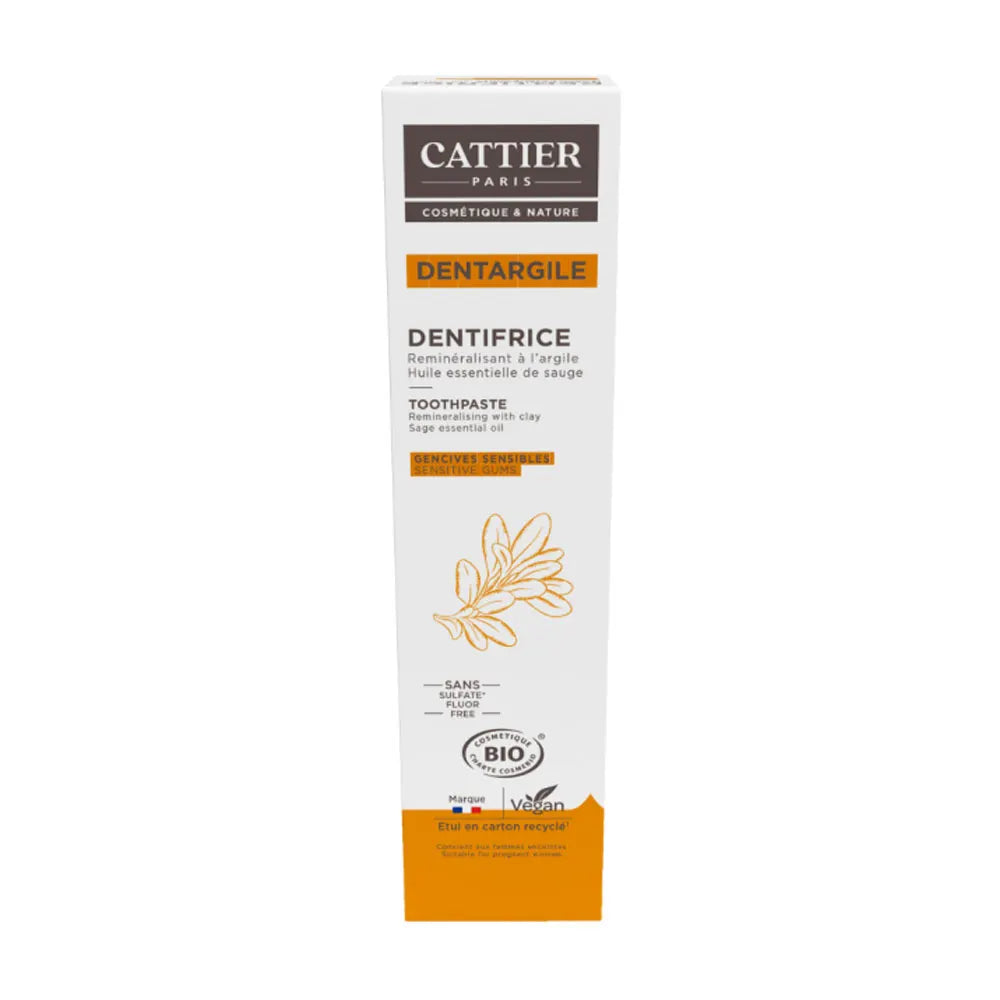 150362 Cattier Dentargile Toothpaste Sensitive Gums 75ml (2.53fl oz) - Image 1