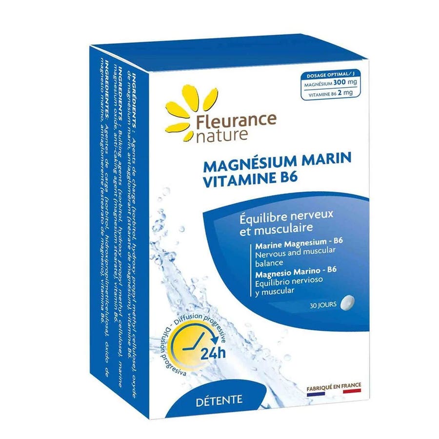 Fleurance Nature Marine Magnesium and vitamin B6 Nerve and muscle balance 60 tablets