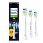 Philips Sonicare Black Toothbrush White Heads Optimal White W2 HX6063/87 x2+1