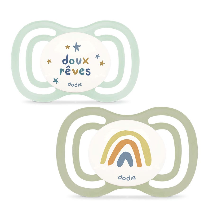 Dodie Extra Anatomical soothers 18 months and Plus x2