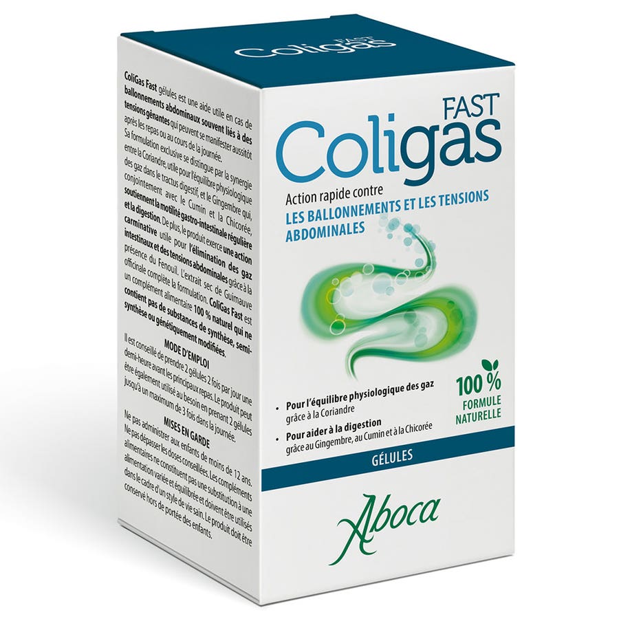 Aboca Gastro-intestinal Coligas Fast 50 capsules 300g (10.58 oz)