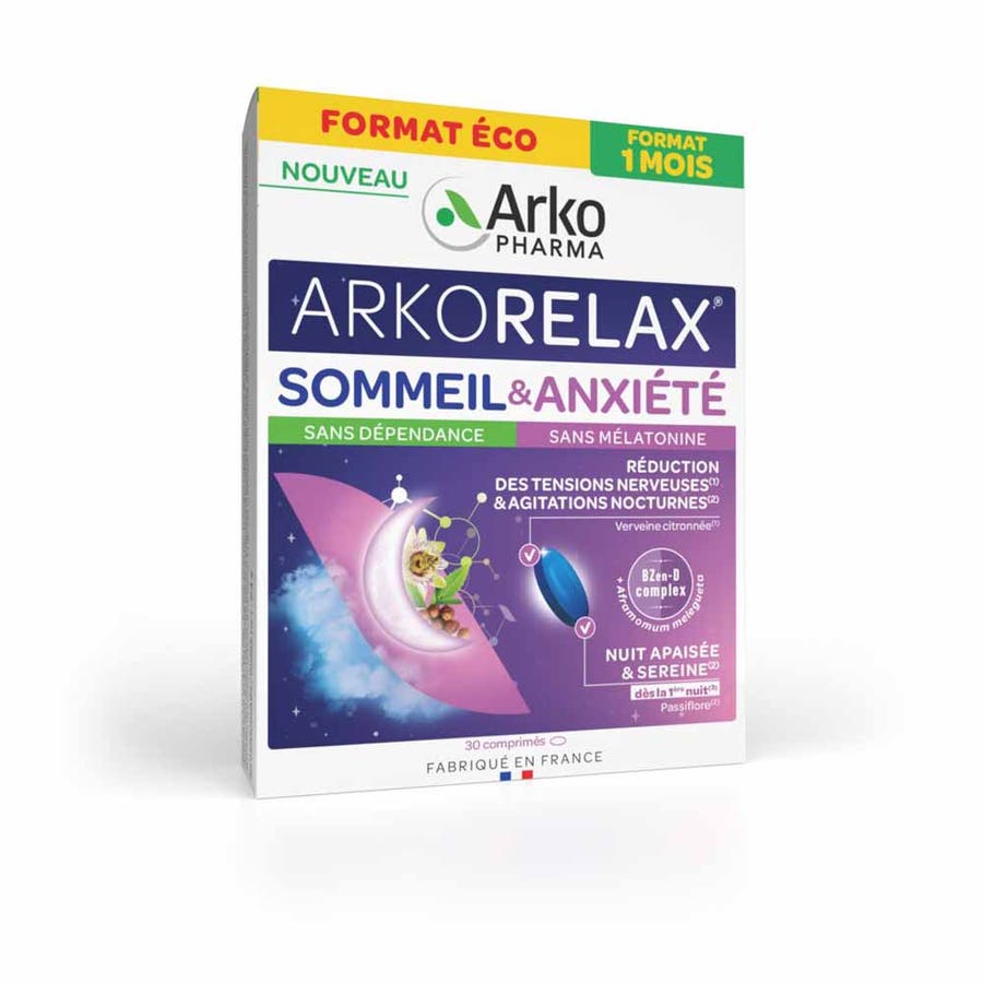 173941_9163a2f0-f5d0-4358-8916-75c3955cf622 Arkopharma Arkorelax Sleep & Anxiety 30 tablets - Image 1