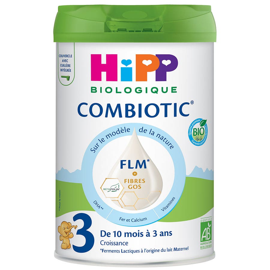 Hipp Combicotic FLM 3 Powdered Milk from 10 months to 3 years Organic 800g (28.22oz)