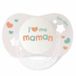 Luc Et Lea Sucette Symétrique Silicone J'aime 0 à 6 Mois 300g (10.58 oz)
