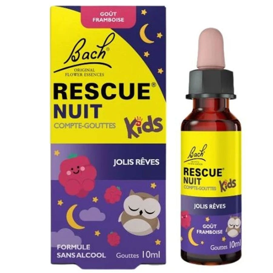 Rescue Kids Jolies Rêves Compte-Gouttes Framboises 10ml (0.34 fl oz)