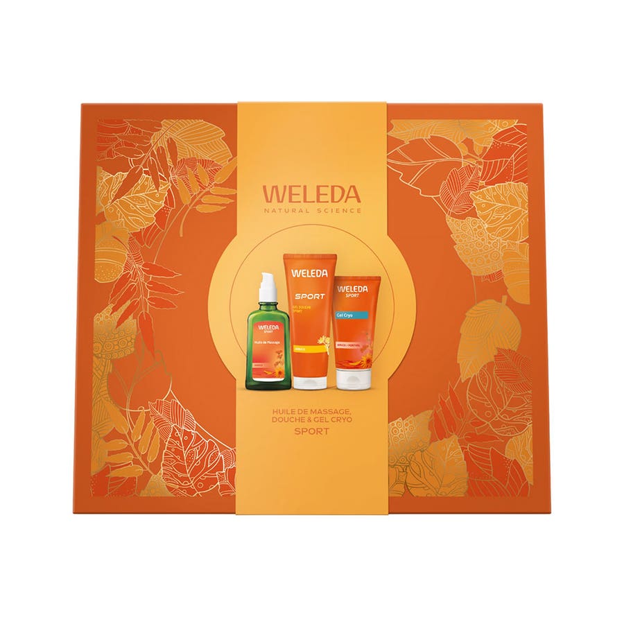 Weleda Sport Giftbox Shower Massage Oil & Cryo Gel