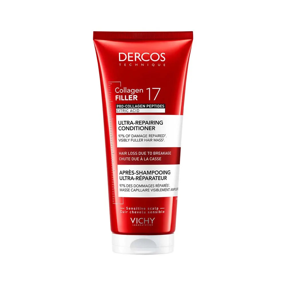 179715_5c3afcba-8743-49ce-921b-6b43693c0a7a Vichy Dercos Collagen Filler 17 Intensive Repairing Fortifying Conditioner 200ml (6/76fl oz) - Image 1