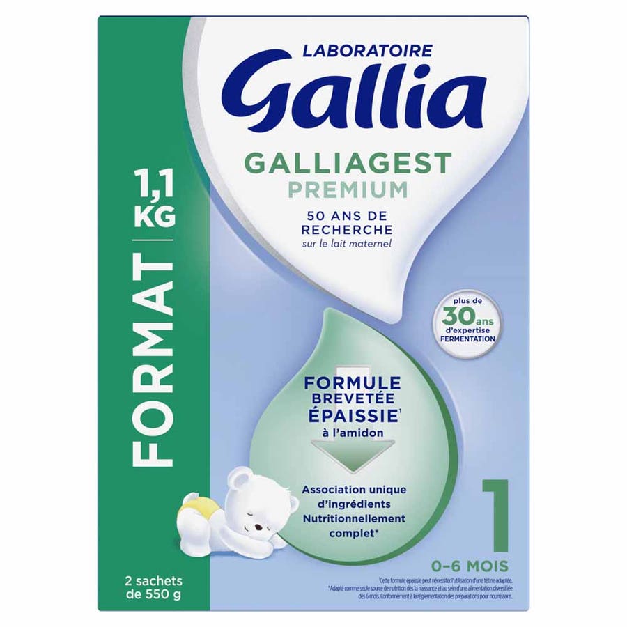 Gallia Galliagest Premium 1 infant milk powder from birth to 6 months 1.1 kg