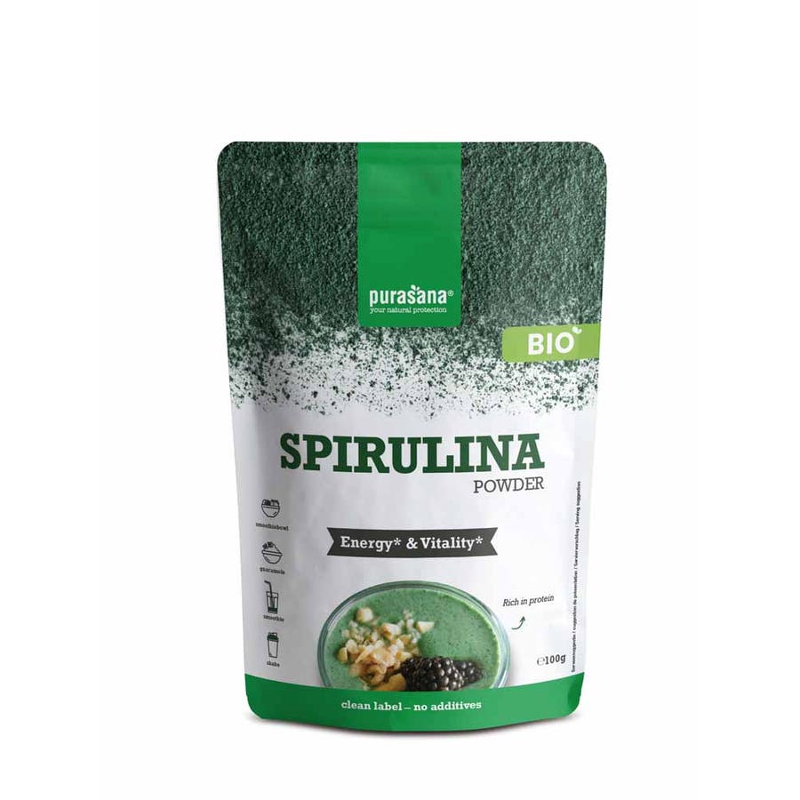 Purasana Spirulina powder 100g (3.53 oz)