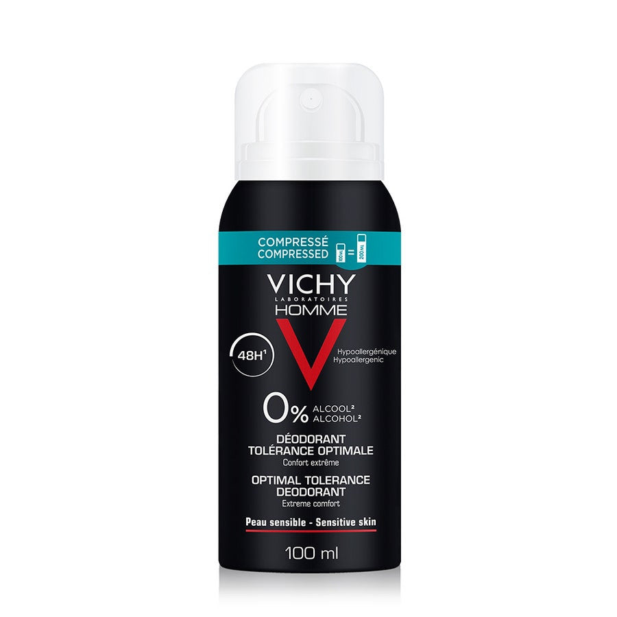 73171__64921.1721818234.1280.1280 Vichy Deodorants Compressed Spray Optimal Tolerance 48h Sensitive skin 100ml (3.38fl oz) - Image 1