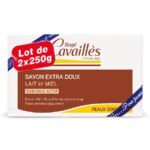 Rog Cavaills Surgras Actif Extra Mild Milk And Honey Surgras Soap 250g x2 (8.81 oz x2) - Image 2