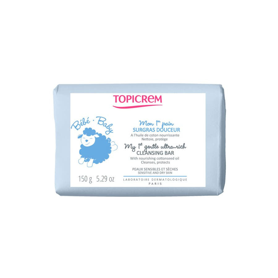 76859__00997.1721913120.1280.1280 Topicrem Baby My 1st Surgras Gentle Superfatted Cleansing Bar for Sensitive Skin 150g (5.29 oz) - Image 1