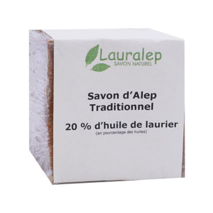 77127__43005.1721912984.1280.1280 Lauralep Traditional Aleppo Soap 20% Laurel Berry Oil 200g (7.05 oz) - Image 1
