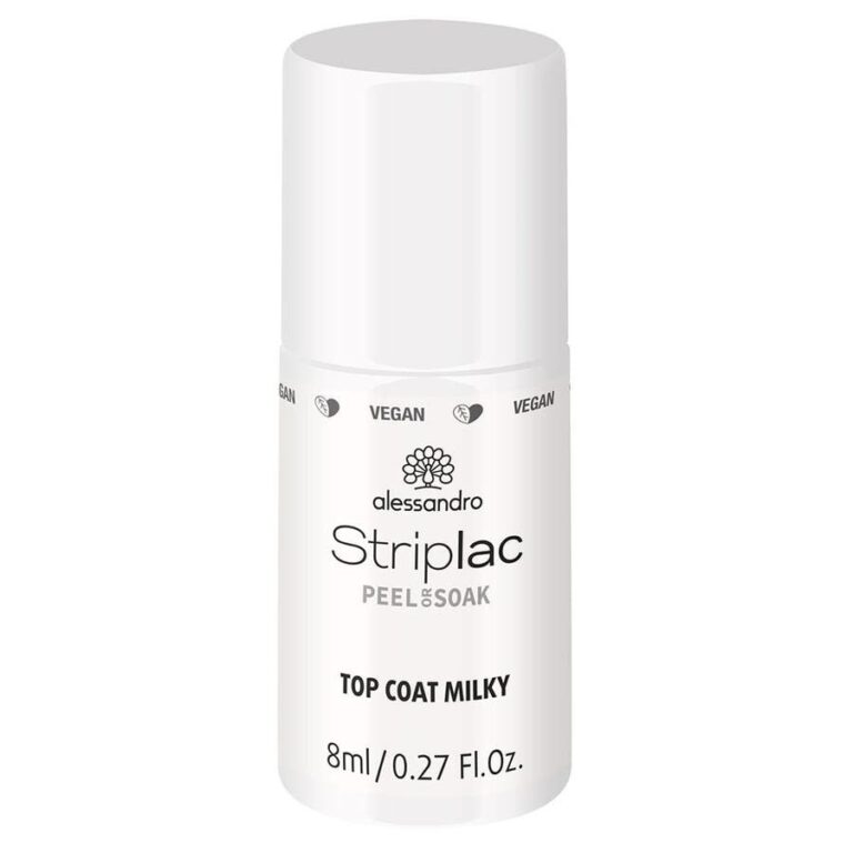 Alessandro Striplac Top coat milky Semi - permanent 8ml (0.27fl oz) - FrenchBeautyHub