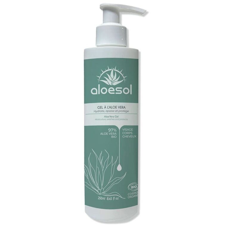 Aloesol Hydrating Gel with Organic Aloe Vera 250ml (8.45 fl oz) - FrenchBeautyHub