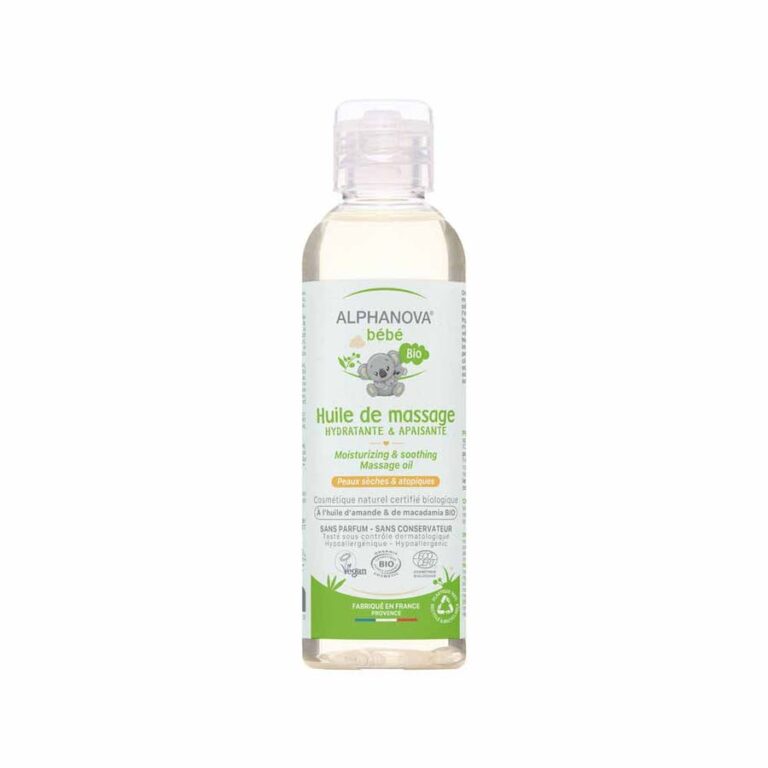 Alphanova Bébé Baby 100% Natural Massage Oil 100ml (3.38fl oz) - FrenchBeautyHub