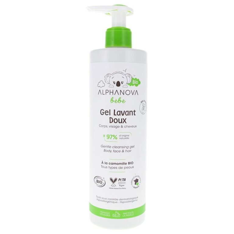 Alphanova Bébé Baby Hair And Body Dermo Cleanser 400ml (13.53fl oz) - FrenchBeautyHub