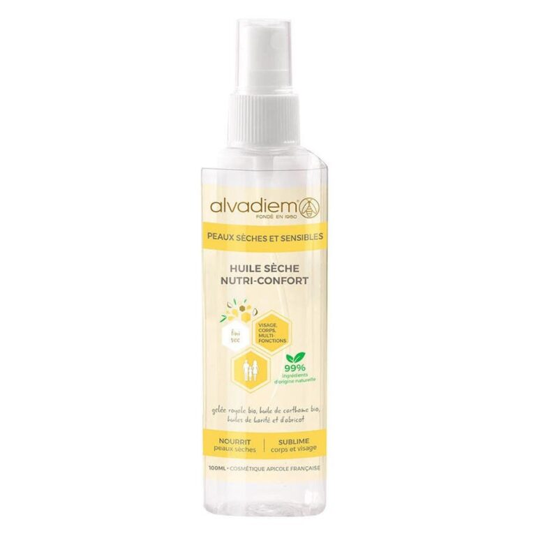 Alvadiem Nutri - Comfort Dry Oil Dry and sensitive skin 100ml (3.38fl oz) - FrenchBeautyHub