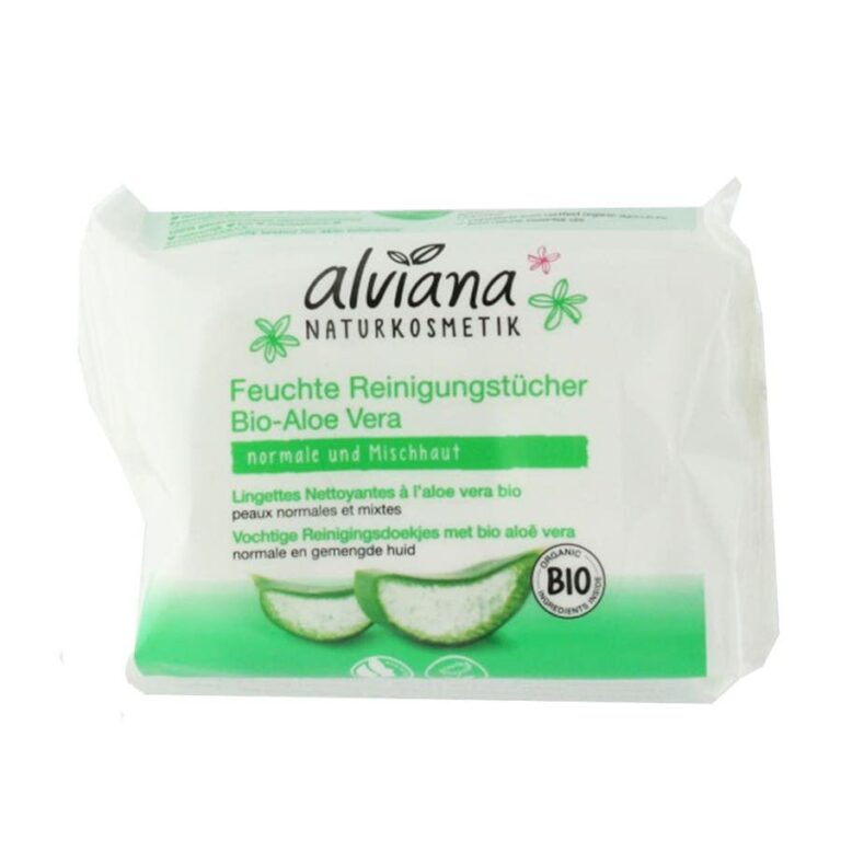 Alviana Organic Aloe Vera Cleansing Wipes x25u - FrenchBeautyHub