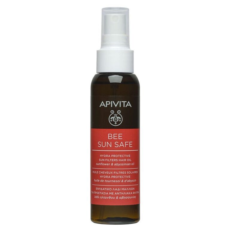Apivita Bee Sun Safe Hair Oil with Sun Filters 100ml (3.38fl oz) - FrenchBeautyHub