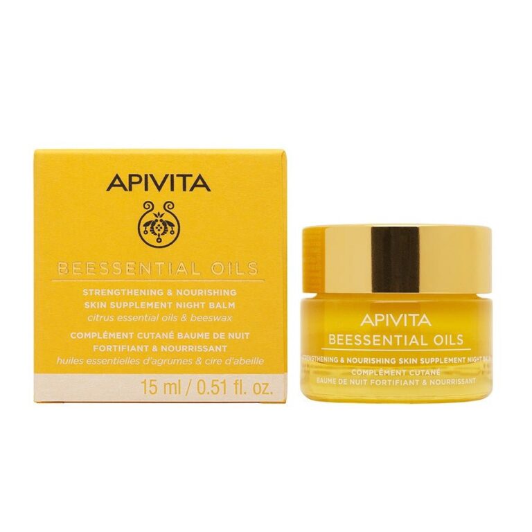 Apivita Beessential Oils Fortifying & Nourishing Night Balm 15ml (0.50fl oz) - FrenchBeautyHub